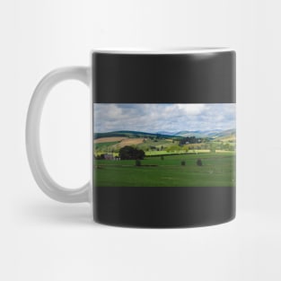 Panorama of Scottish landscape near Blairgowrie, Scotland Mug